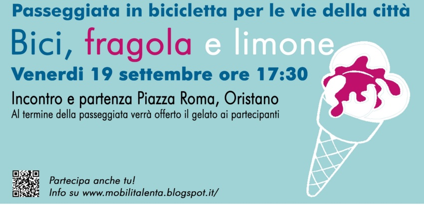 Settimana europea della mobilità sostenibile, ciclopedalata e gelato Settimana europea della mobilità sostenibile, ciclopedalata e gelato