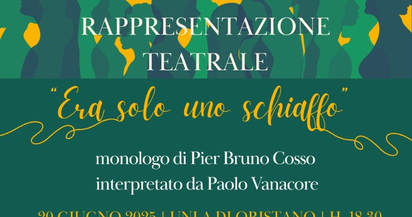 Centro Servizi Culturali - Rappresentazione teatrale “Era solo uno schiaffo” Centro Servizi Culturali - Rappresentazione teatrale “Era solo uno schiaffo”