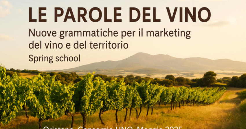 Consorzio UNO - Le parole del vino: nuove grammatiche per il marketing del vino e del territorio Consorzio UNO - Le parole del vino: nuove grammatiche per il marketing del vino e del territorio