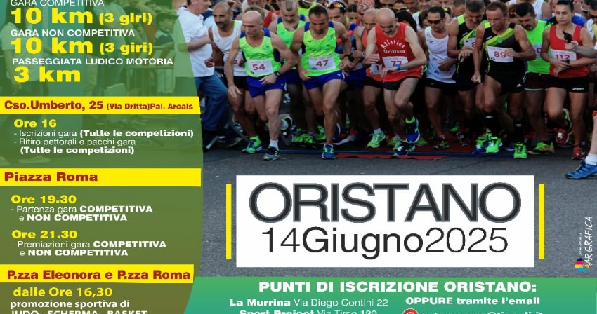 A Oristano la IX edizione della Rotary Corre A Oristano la IX edizione della Rotary Corre