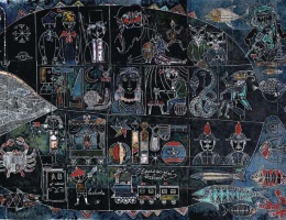 Arrigo Visani (1914-1987), «Le storie di Pinocchio», 1961, cm 112 x 195 - Oristano, Istituto comprensivo n. 2 - Via Bellini© Arrigo Visani (1914-1987), «Le storie di Pinocchio», 1961, cm 112 x 195 - Oristano, Istituto comprensivo n. 2 - Via Bellini©