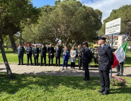 La cerimonia al Parco della Resistenza La cerimonia al Parco della Resistenza