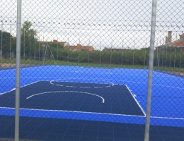 Il campo da basket del Parco sportivo di Torangius Il campo da basket del Parco sportivo di Torangius