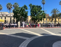 La cerimonia del 2 giugno in piazza Roma La cerimonia del 2 giugno in piazza Roma