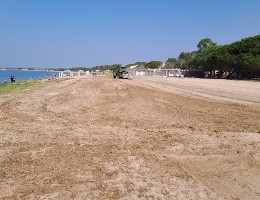 Le aree ripulite nell'arenile di Torre Grande Le aree ripulite nell'arenile di Torre Grande