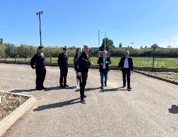 Le autorità visitano il Parco sportivo di Torangius Le autorità visitano il Parco sportivo di Torangius