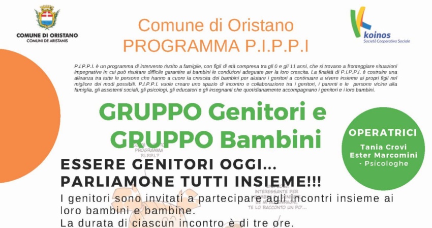 Programma PIPPI - Secondo ciclo di incontri su educazione e genitorialità Programma PIPPI - Secondo ciclo di incontri su educazione e genitorialità