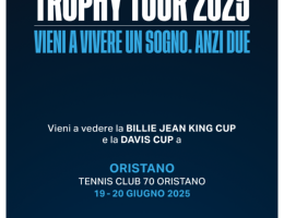 La Coppa Davis e la Billie Jean King Cup in mostra a Torre Grande La Coppa Davis e la Billie Jean King Cup in mostra a Torre Grande