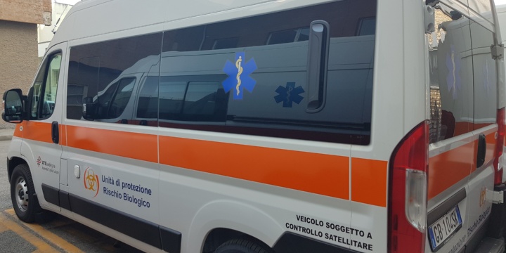 Due ambulanze a biocontenimento negli ospedali di Oristano, Ghilarza e Bosa