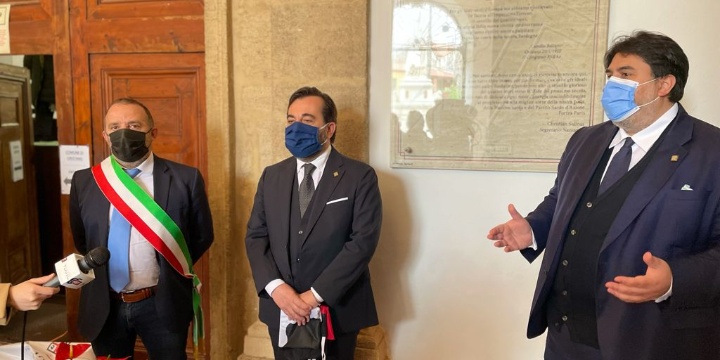I 100 anni del PSdAz - Scoperta una targa a Palazzo degli Scolopi