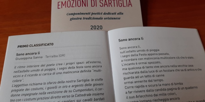 Emozioni di Sartiglia - Giuseppina Sanna di Terralba vince il Concorso di poesia