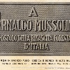 Ditta C. Paccagnini, Milano, 1932. Targa Arnaldo Mussolini