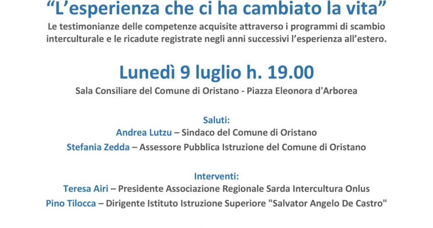 L’esperienza che cambia la vita - Incontro con l'Ambasciatore Annis L’esperienza che cambia la vita - Incontro con l'Ambasciatore Annis
