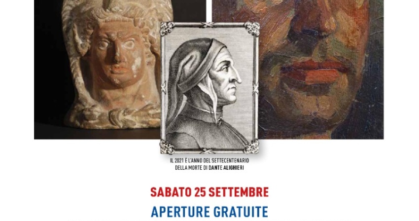 Il 25 e 26 settembre Dante e tour nei siti culturali per le Giornate Europee del Patrimonio Il 25 e 26 settembre Dante e tour nei siti culturali per le Giornate Europee del Patrimonio