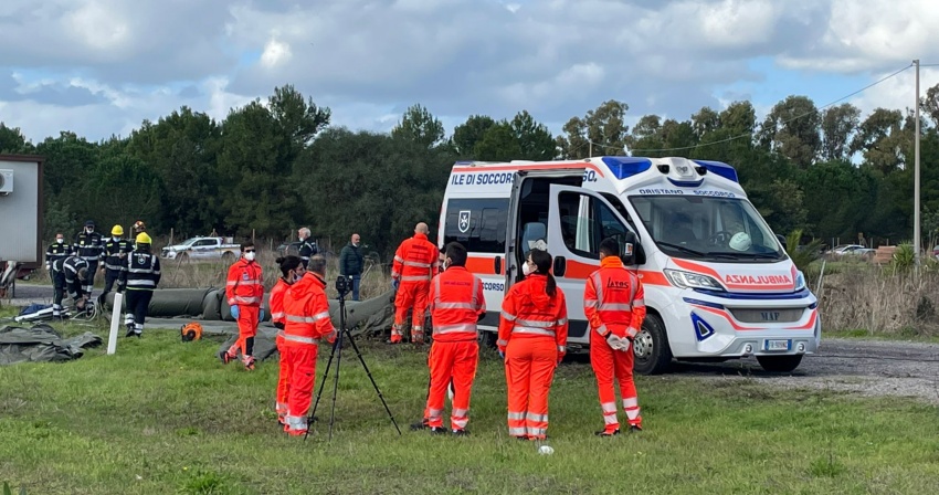 Incidente alla Ultragas - Iniziata l’esercitazione Incidente alla Ultragas - Iniziata l’esercitazione