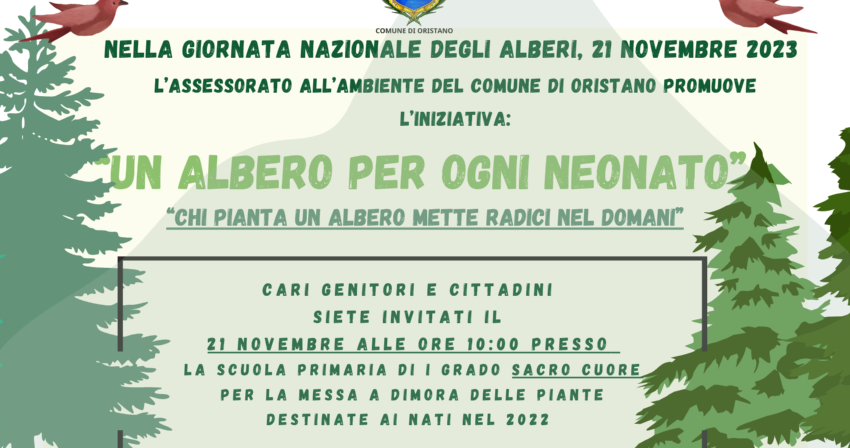 Il 21 novembre la Festa degli alberi Il 21 novembre la Festa degli alberi