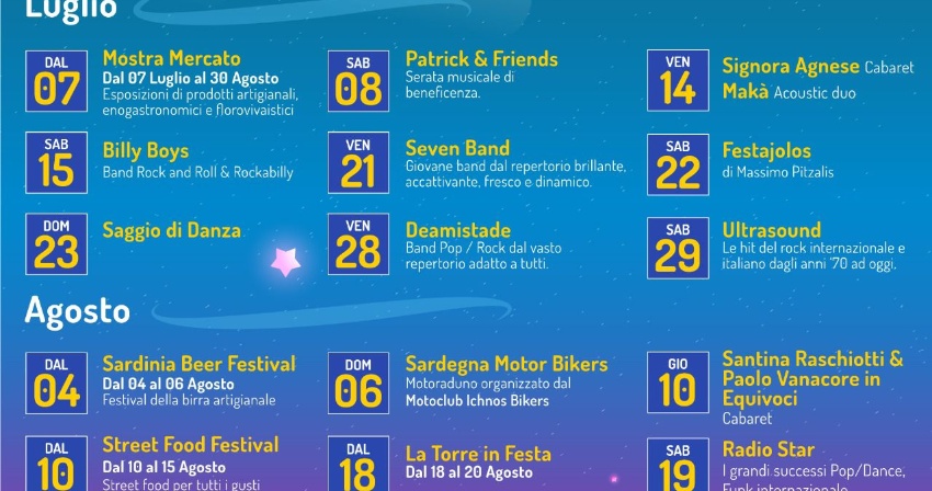 Torre Grande Summer 2023 - Due mesi ricchi di appuntamenti Torre Grande Summer 2023 - Due mesi ricchi di appuntamenti