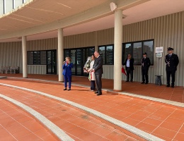 La cerimonia allo Spazio Giovani Flavio Busonera La cerimonia allo Spazio Giovani Flavio Busonera