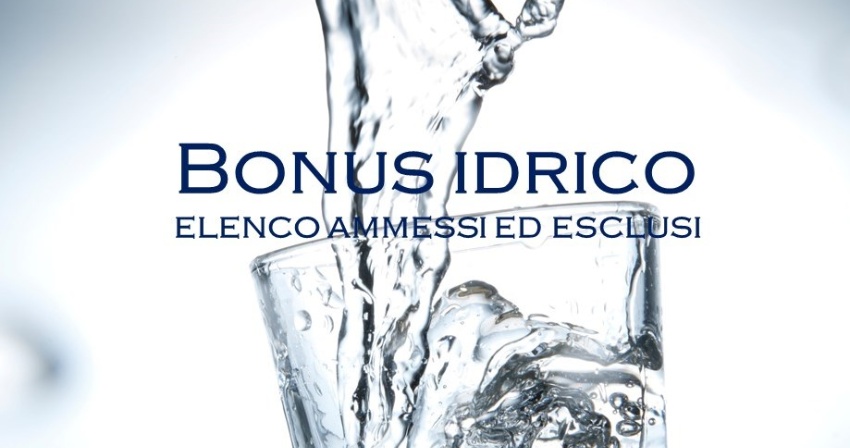 Bonus idrico integrativo - Pubblicati gli elenchi dei beneficiari Bonus idrico integrativo - Pubblicati gli elenchi dei beneficiari