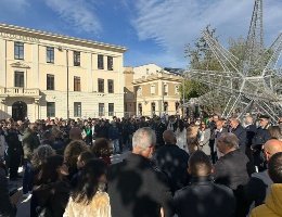 La cerimonia per la riapertura di piazza Manno La cerimonia per la riapertura di piazza Manno