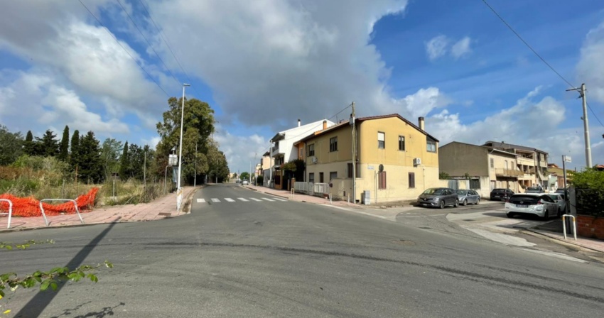 L'incrocio di via Marroccu dove sorgerà la rotonda L'incrocio di via Marroccu dove sorgerà la rotonda