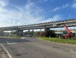 L'intervento di manutenzione sul viadotto del Rimedio L'intervento di manutenzione sul viadotto del Rimedio