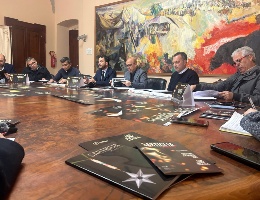 Un momento della conferenza stampa di presentazione della Sartiglia 2025 Un momento della conferenza stampa di presentazione della Sartiglia 2025