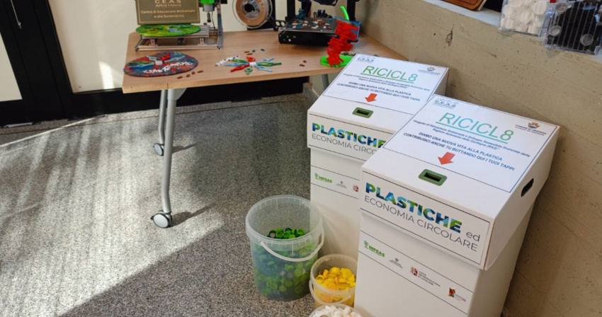 Settimana europea per la riduzione dei rifiuti - A Oristano 34 box per la raccolta dei tappi in plastica Settimana europea per la riduzione dei rifiuti - A Oristano 34 box per la raccolta dei tappi in plastica