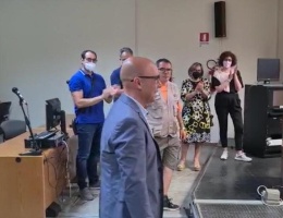 il momento della proclamazione di massimiliano sanna il momento della proclamazione di massimiliano sanna